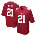 Tlead NY.Giants #21 Paulson Adebo Player Red Home Game Stitched Jerseys
