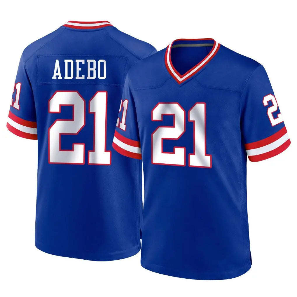 Tlead NY.Giants #21 Paulson Adebo Player Royal Classic Home Game Stitched Jerseys