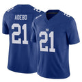 Tlead NY.Giants #21 Paulson Adebo Player Royal Limited Vapor F.U.S.E. Home Game Stitched Jerseys
