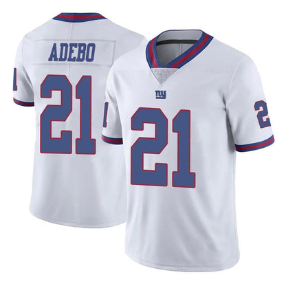 Tlead NY.Giants #21 Paulson Adebo Player White Color Rush Home Game Stitched Jerseys
