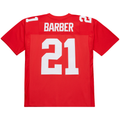 Tlead NY.Giants #21 Tiki Barber Mitchell & Ness Red 2004 Legacy Replica Stitched Puhic Jersey