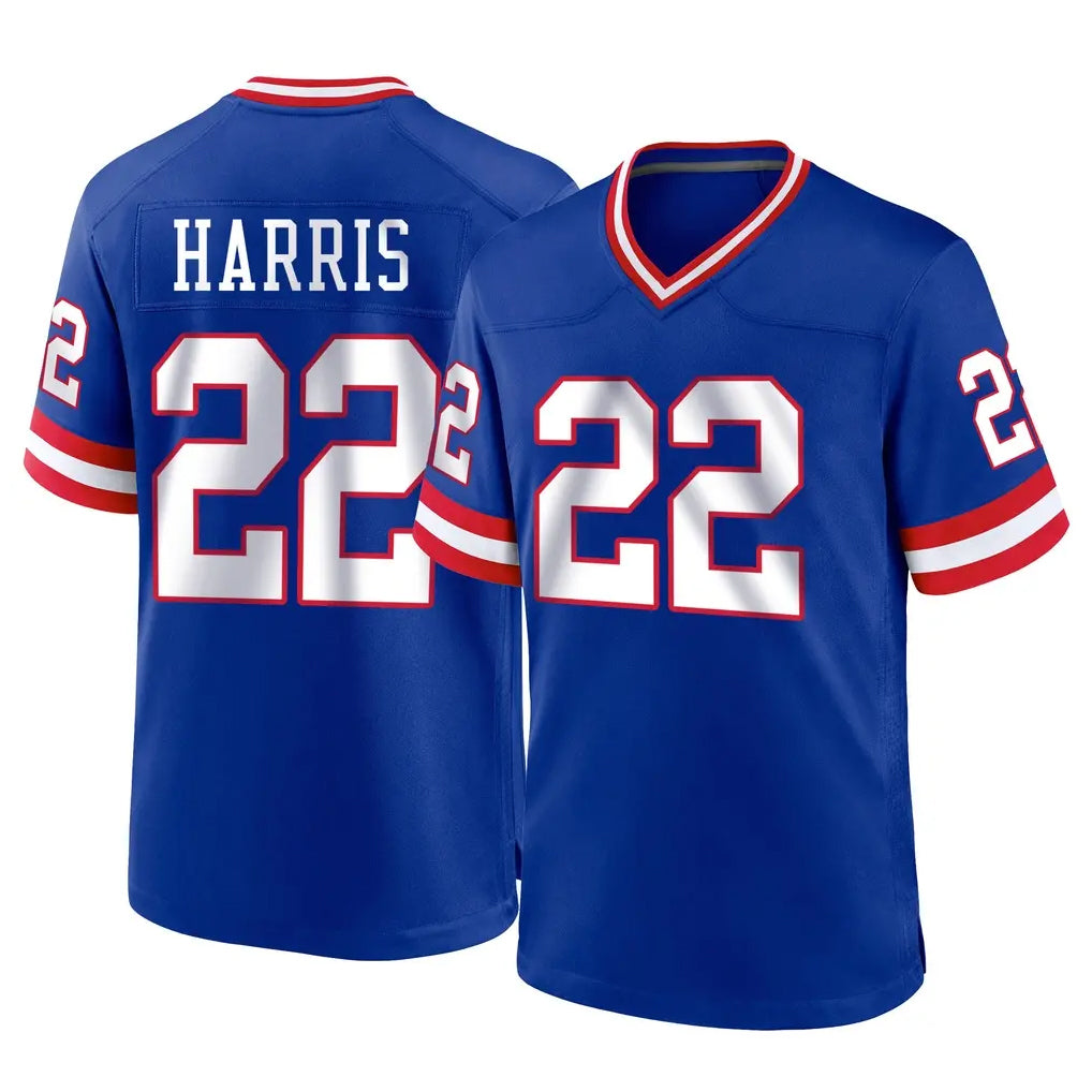 Tlead NY.Giants #22 Najee Harris Player Royal Classic Home Game Stitched Jerseys