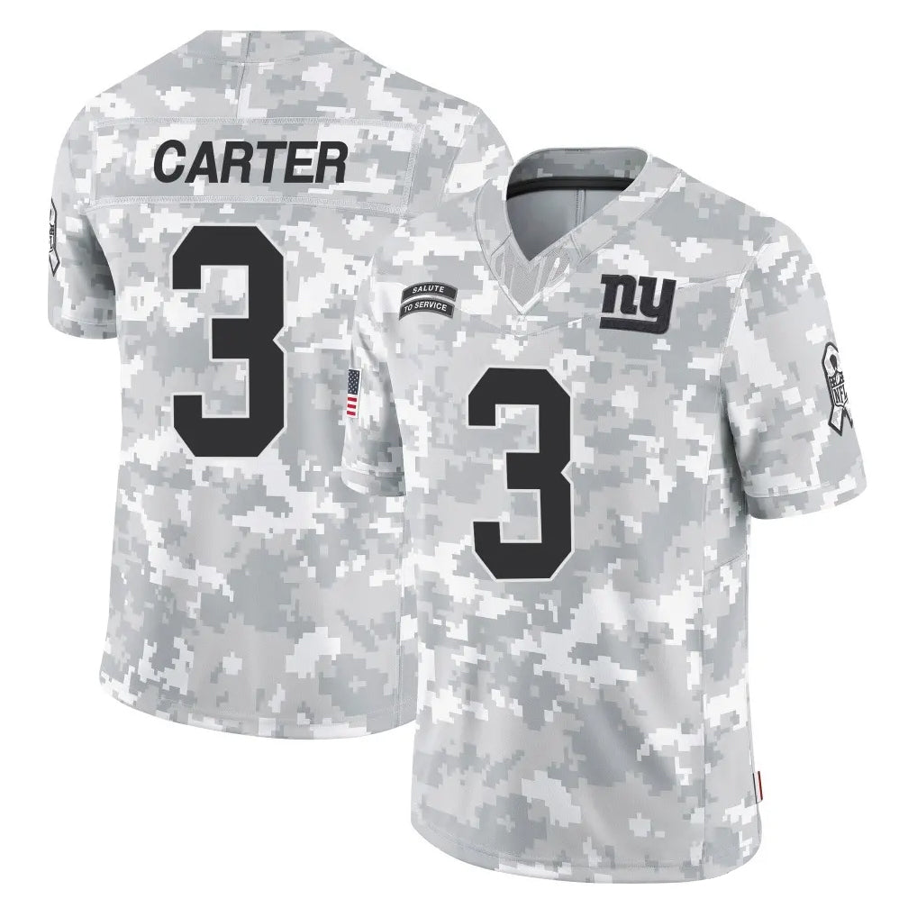 Tlead NY.Giants #3 Abdul Carter Player Arctic Camo Salute To Service Limited Game Stitched Jerseys