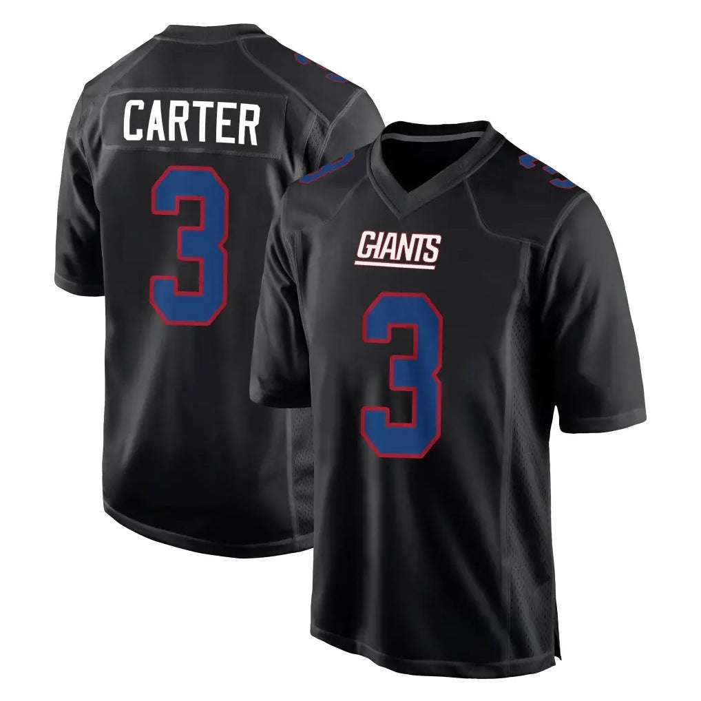 Tlead NY.Giants #3 Abdul Carter Player Carbon Fashion Limited Home Game Stitched Jerseys