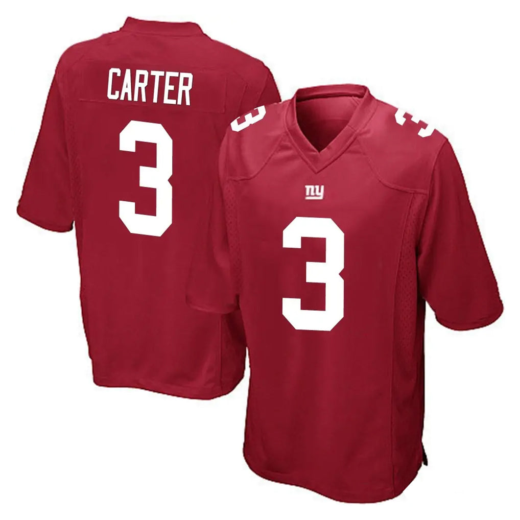 Tlead NY.Giants #3 Abdul Carter Player Red Home Game Stitched Jerseys