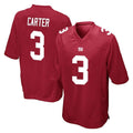 Tlead NY.Giants #3 Abdul Carter Player Red Home Game Stitched Jerseys