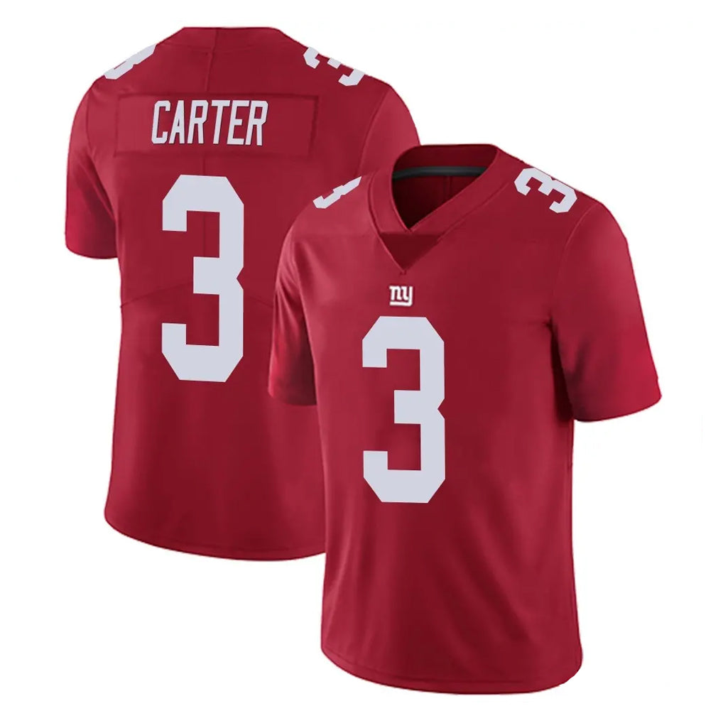 Tlead NY.Giants #3 Abdul Carter Player Red Limited Vapor Untouchable Home Game Stitched Jerseys