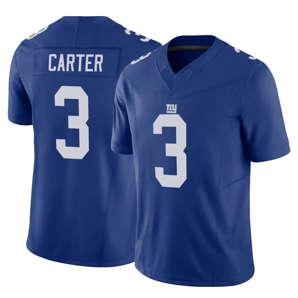 Tlead NY.Giants #3 Abdul Carter Player Royal Limited Vapor F.U.S.E. Home Game Stitched Jerseys