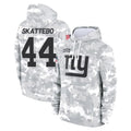 Tlead NY.Giants #44 Cam Skattebo Player Arctic Camo Salute to Service Pullover Hoodies Limited Game Stitched Jerseys