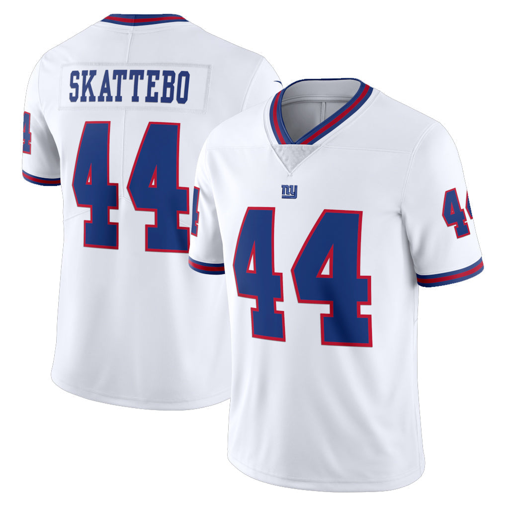 Tlead NY.Giants #44 Cam Skattebo Player White Color Rush Home Game Stitched Jerseys