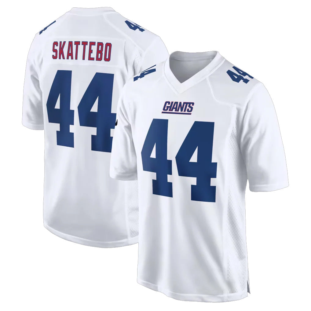 Tlead NY.Giants #44 Cam Skattebo Player White Fashion Limited Home Game Stitched Jerseys