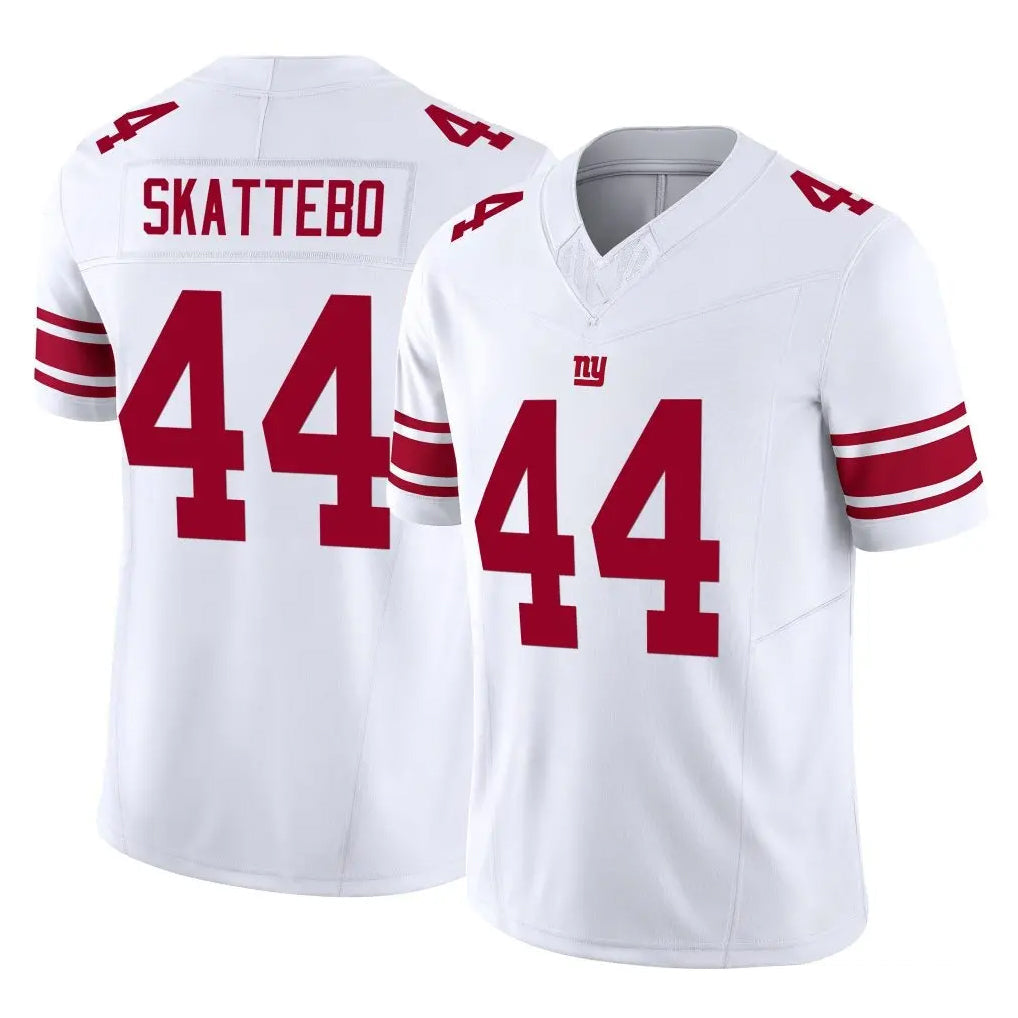 Tlead NY.Giants #44 Cam Skattebo Player White Limited Vapor F.U.S.E. Home Game Stitched Jerseys