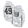 Tlead NY.Giants #49 Tremaine Edmunds Player Arctic Camo Salute to Service Pullover Hoodies Limited Game Stitched Jerseys