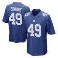 Tlead NY.Giants #49 Tremaine Edmunds Player Royal Home Game Stitched Jerseys