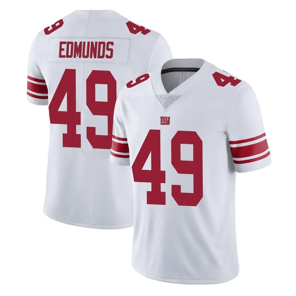 Tlead NY.Giants #49 Tremaine Edmunds Player White Limited Vapor Untouchable Home Game Stitched Jerseys
