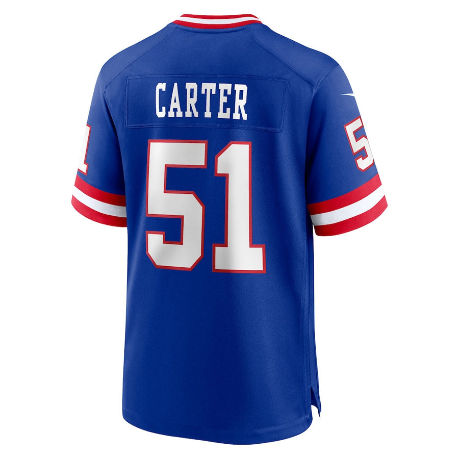 Tlead NY.Giants #51 Abdul Carter Player Royal Home Game Stitched Jerseys