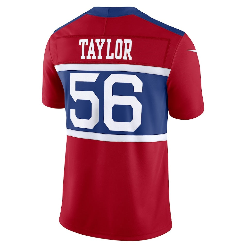 Tlead NY.Giants #56 Lawrence Taylor Century Red Alternate Vapor F.U.S.E. Retired Player Limited Stitched Jerseys