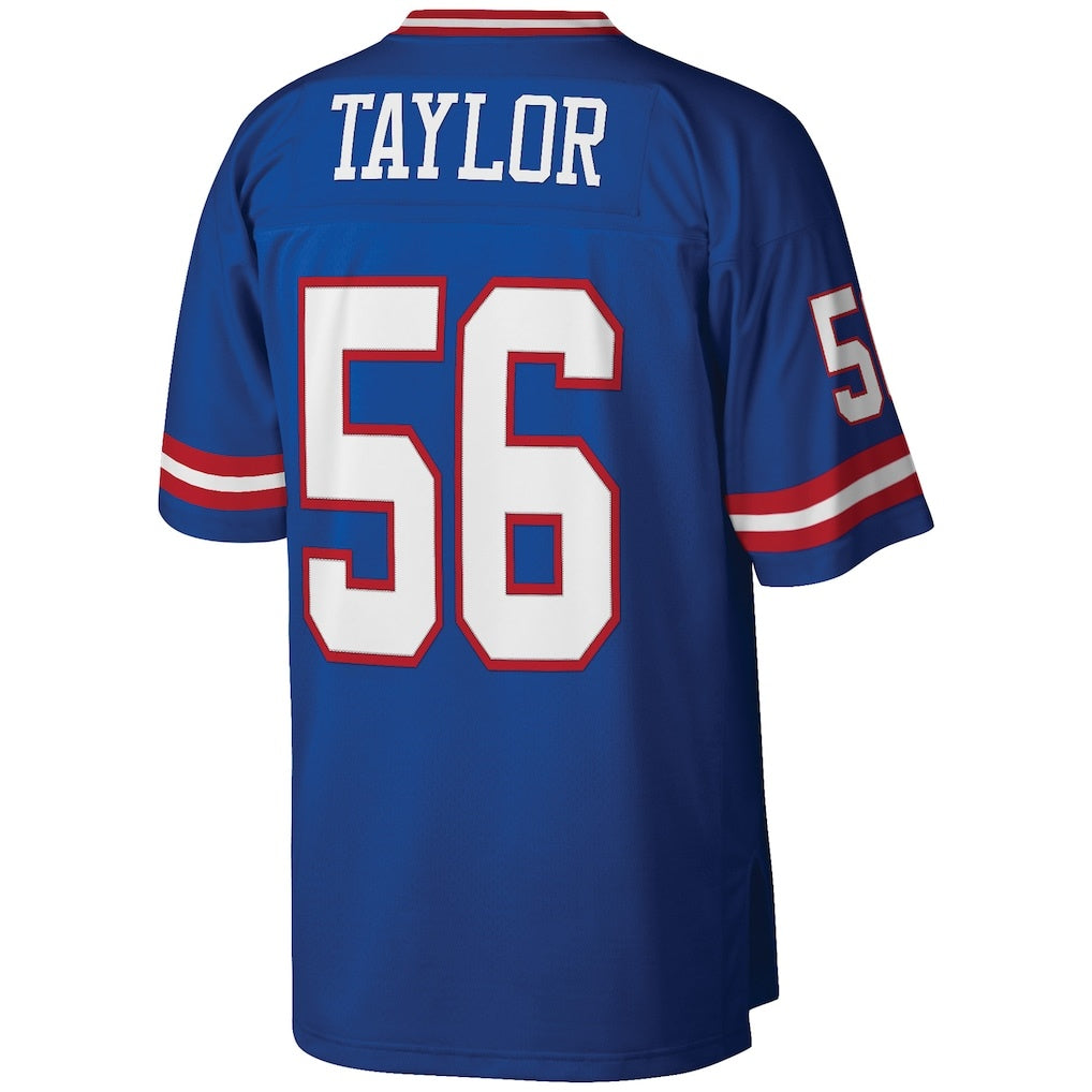 Tlead NY.Giants #56 Lawrence Taylor Mitchell & Ness Royal Big & Tall Retired Player Replica Stitched Jerseys