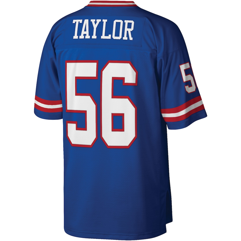 Tlead NY.Giants #56 Lawrence Taylor Mitchell & Ness Royal Legacy Replica Jersey Stitched Puhic Game Jerseys