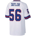 Tlead NY.Giants #56 Lawrence Taylor Mitchell & Ness White Legacy Replica Stitched Jerseys
