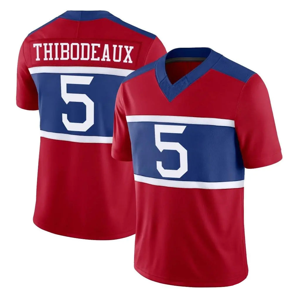 Tlead NY.Giants #5 Kayvon Thibodeaux Player Red Century Vapor F.U.S.E. Home Game Stitched Jerseys