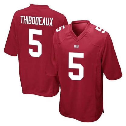 Tlead NY.Giants #5 Kayvon Thibodeaux Player Red Home Game Stitched Jerseys