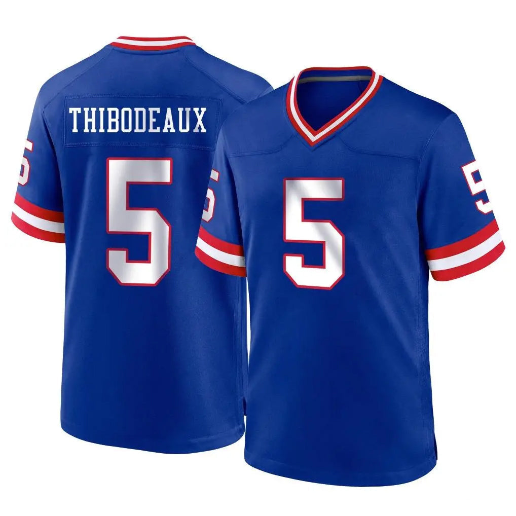 Tlead NY.Giants #5 Kayvon Thibodeaux Player Royal Classic Home Game Stitched Jerseys
