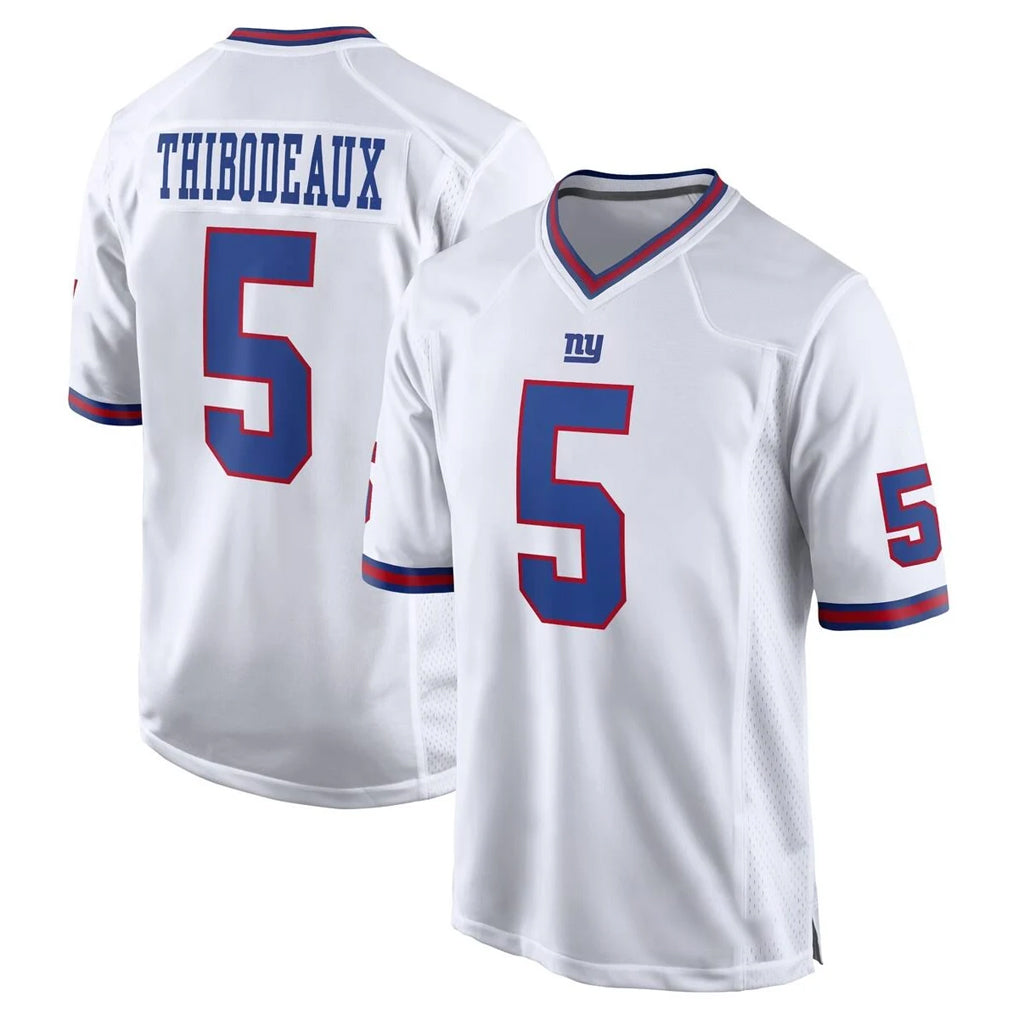 Tlead NY.Giants #5 Kayvon Thibodeaux Player White Game Home Stitched Jerseys