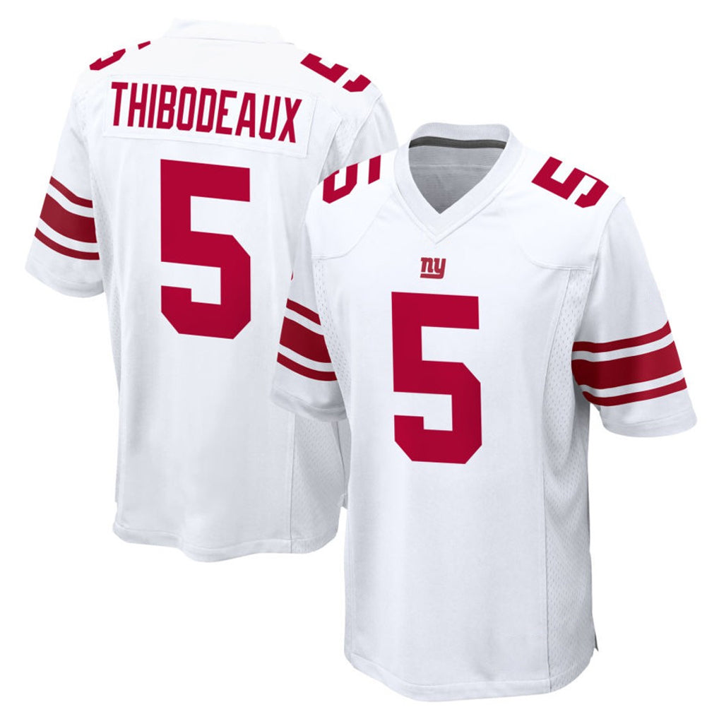 Tlead NY.Giants #5 Kayvon Thibodeaux Player White Home Game Stitched Jerseys