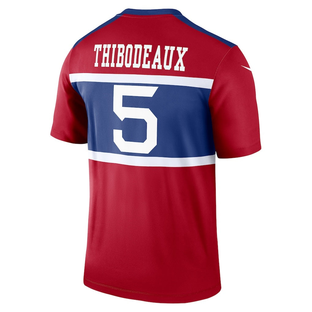 Tlead NY.Giants #5 Kayvon Thibodeaux Red Legend Player Performance Top Stitched Jerseys