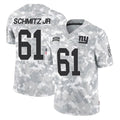 Tlead NY.Giants #61 John Michael Schmitz Jr. Player Arctic Camo Salute To Service Limited Game Stitched Jerseys
