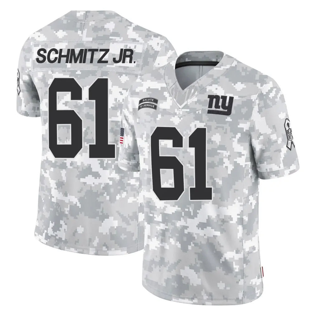 Tlead NY.Giants #61 John Michael Schmitz Jr. Player Arctic Camo Salute To Service Limited Game Stitched Jerseys