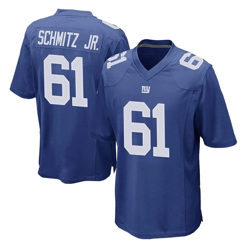 Tlead NY.Giants #61 John Michael Schmitz Jr. Player Royal Home Game Stitched Jerseys
