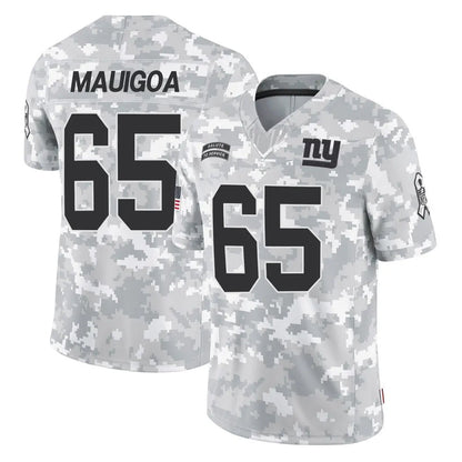 Tlead NY.Giants #65 Francis Mauigoa Player Arctic Camo Salute To Service Limited Game Stitched Jerseys