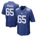 Tlead NY.Giants #65 Francis Mauigoa Player Royal Home Game Stitched Jerseys