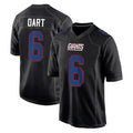 Tlead NY.Giants #6 Jaxson Dart Player Carbon Fashion Limited Home Game Stitched Jerseys