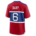 Tlead NY.Giants #6 Jaxson Dart Player Red Alternate Century Red Game Stitched Jerseys