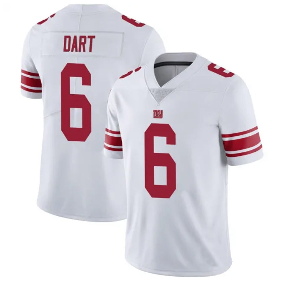 Tlead NY.Giants #6 Jaxson Dart Player White Alternate Vapor Limited Stitched Jerseys