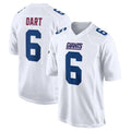 Tlead NY.Giants #6 Jaxson Dart Player White Fashion Limited Home Game Stitched Jerseys
