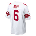 Tlead NY.Giants #6 Jaxson Dart Player White Home Game Stitched Jerseys