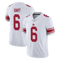 Tlead NY.Giants #6 Jaxson Dart Player White Limited Vapor Untouchable Home Game Stitched Jerseys