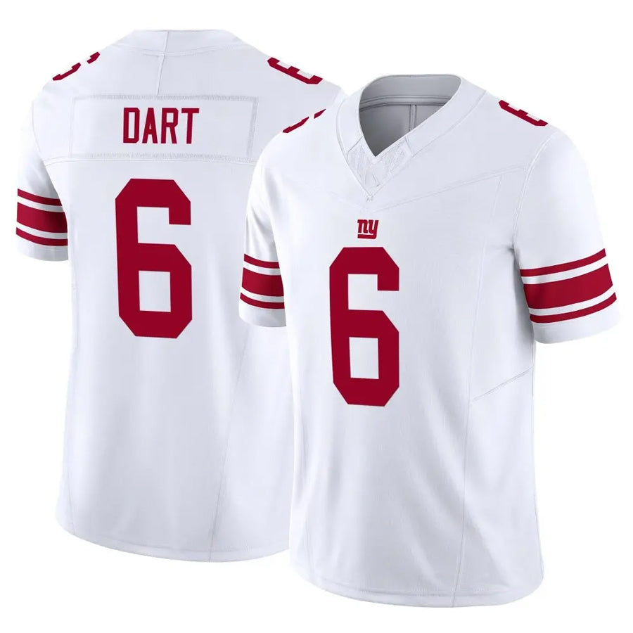 Tlead NY.Giants #6 Jaxson Dart Player White Vapor F.U.S.E. Limited Stitched Jerseys