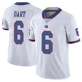 Tlead NY.Giants #6 Jaxson Dart Player White Vapor Limited Stitched Jerseys