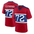 Tlead NY.Giants #72 Jermaine Eluemunor Player Red Century Home Game Stitched Jerseys
