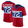 Tlead NY.Giants #72 Jermaine Eluemunor Player Red Century Vapor F.U.S.E. Home Game Stitched Jerseys