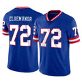 Tlead NY.Giants #72 Jermaine Eluemunor Player Royal Classic Vapor Home Game Stitched Jerseys