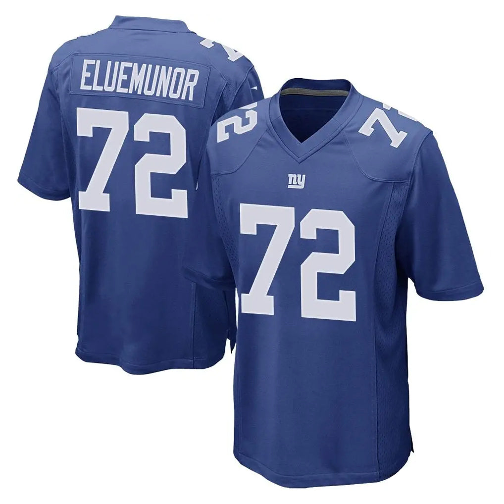 Tlead NY.Giants #72 Jermaine Eluemunor Player Royal Home Game Stitched Jerseys
