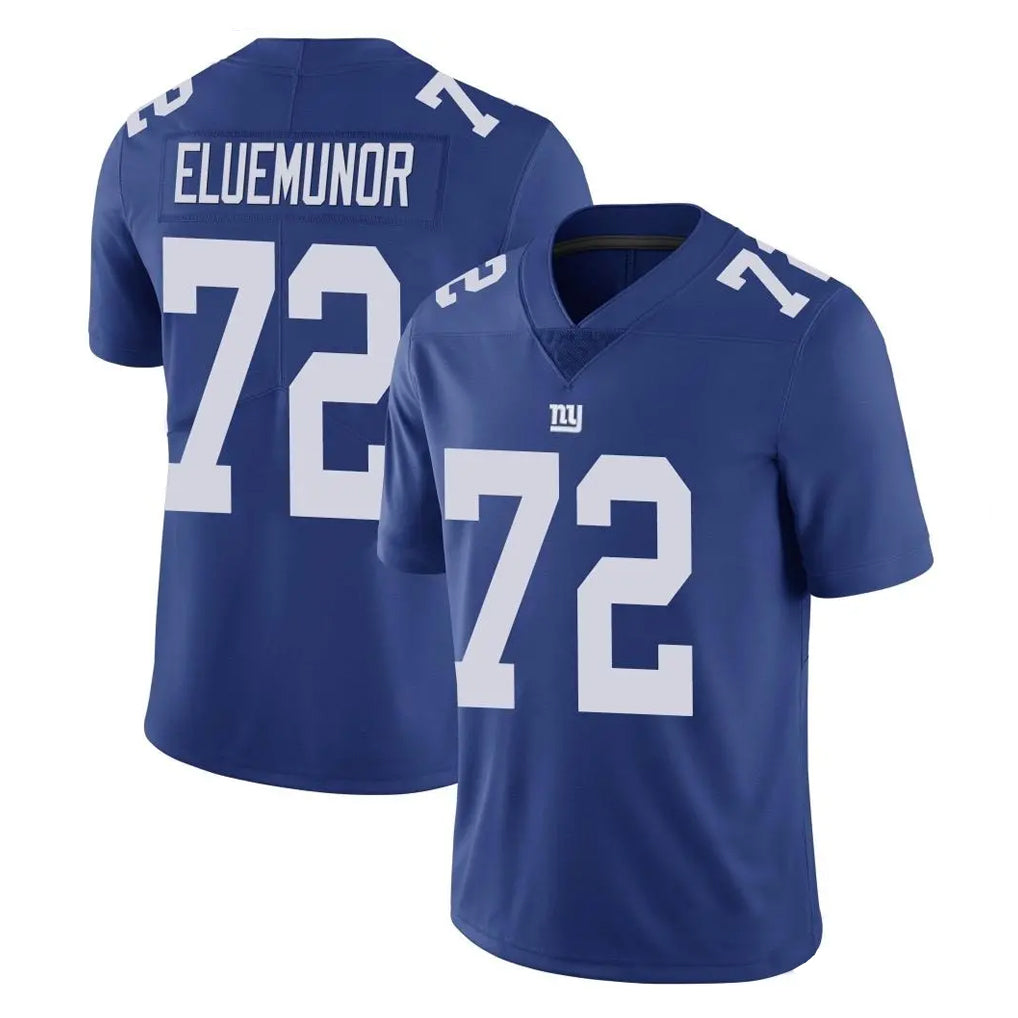 Tlead NY.Giants #72 Jermaine Eluemunor Player Royal Limited Vapor Untouchable Home Game Stitched Jerseys