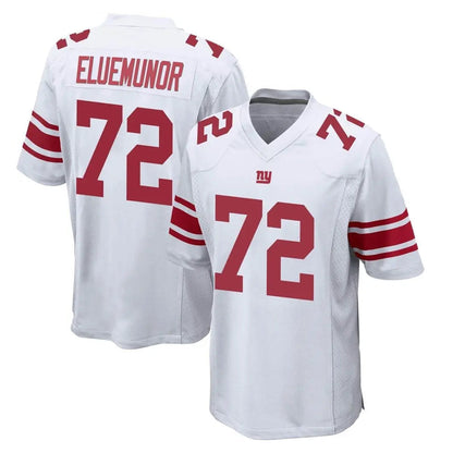 Tlead NY.Giants #72 Jermaine Eluemunor Player White Home Game Stitched Jerseys