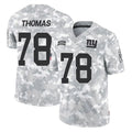 Tlead NY.Giants #78 Andrew Thomas Player Arctic Camo Salute To Service Limited Game Stitched Jerseys